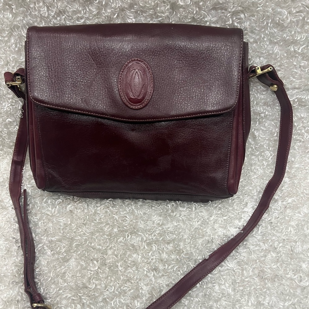 CARTIER Leather Shoulder Bag